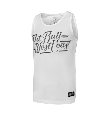 PitBull West Coast - pánske tielko slim fit lycra SPEED biele