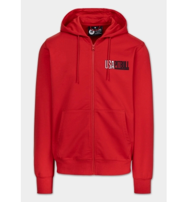 PitBull West Coast - pánská KPZ mikina USA červená