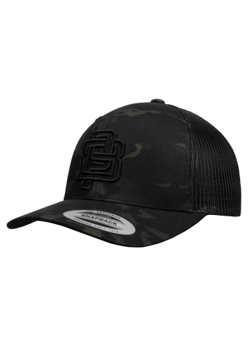 PitBull West Coast - šiltovky MESH HARDING all black camo