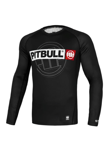 PitBull West Coast - pánsky LS rashguard HILLTOP SPORTS čierny