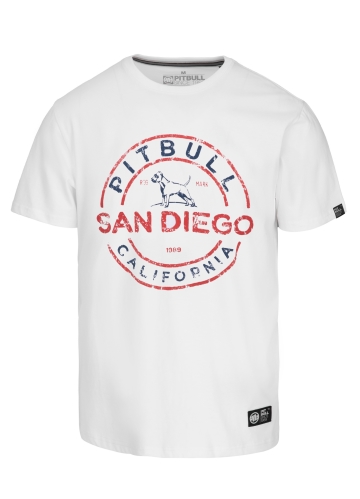 PitBull West Coast - pánske tričko SAN DIEGO biele