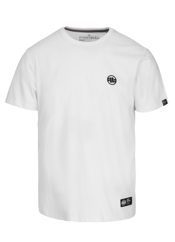 PitBull West Coast - pánske tričko SMALL LOGO 170 biele