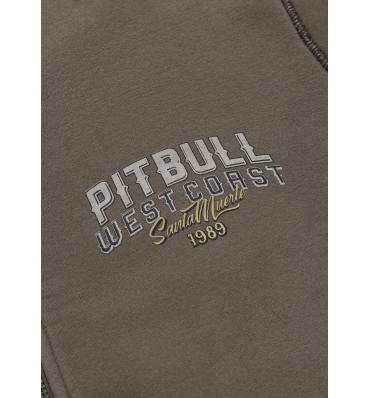 PitBull West Coast - pánská KPZ mikina SANTA MUERTE washed olivová (4)
