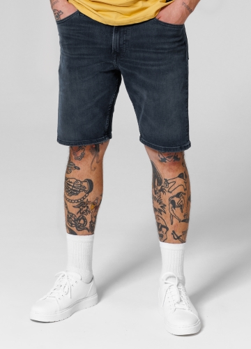 PitBull West Coast - pánske džínsové šortky HIGHLANDER dark wash (1)