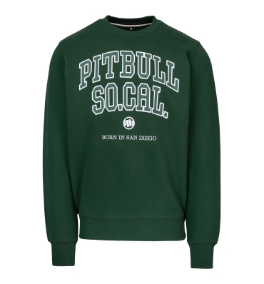 PitBull West Coast - pánska zelená mikina SO CAL