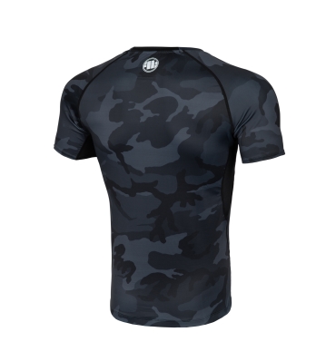 PitBull West Coast - pánsky rashguard BOXING celočierny kamufláž (1)