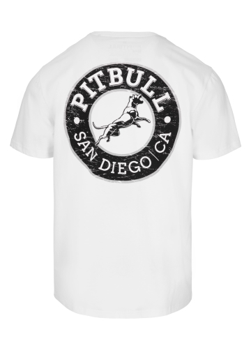 PitBull West Coast - pánské triko SAN DIEGO CA BLACK bílé