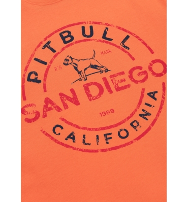 PitBull West Coast - pánské triko SAN DIEGO oranžové (3)