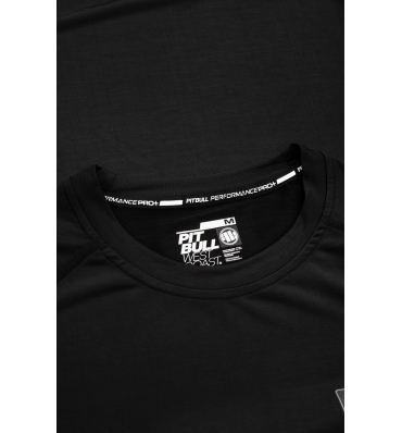 PitBull West Coast - pánsky rashguard Performance SMALL LOGO čierny (4)