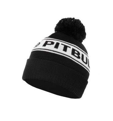 PitBull West Coast - zimná čiapka VERMEL PITBULL R čierno/biela