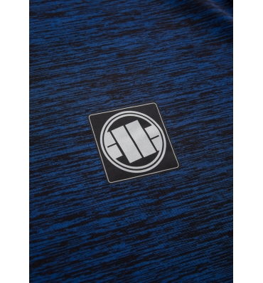 PitBull West Coast - pánsky Tank Top Performance SMALL LOGO modré melírovanie (2)