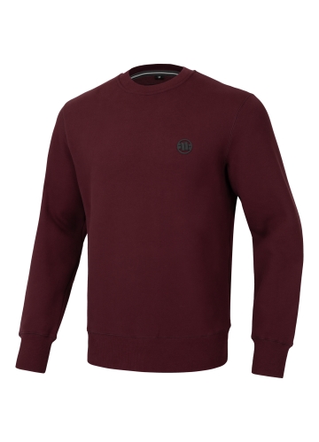 PitBull West Coast - pánská mikina SMALL LOGO burgundy