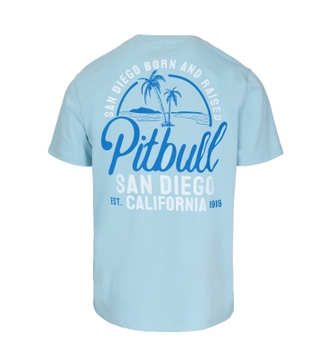 PitBull West Coast - pánské triko SAN DIEGO BORN modré (1)