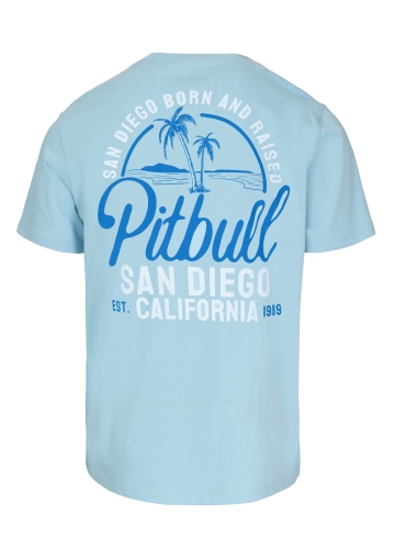 PitBull West Coast - pánské triko SAN DIEGO BORN modré (1)