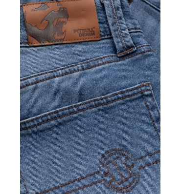 PitBull West Coast - pánské jeansové šortky HORNBLEND classic wash (7)