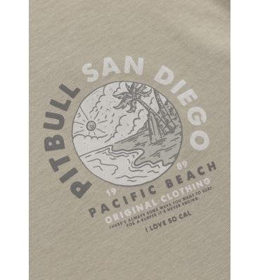 PitBull West Coast - pánske tričko PLANET SURF béžové (3)